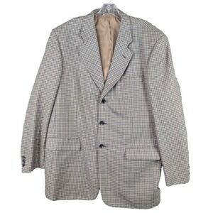 Carlo‎ Palazzi 3 Buttons Pure Wool Italian Blazer Sport Coat Regencycore Mens 46